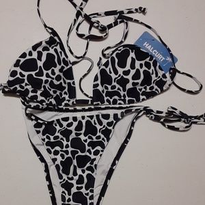 Halcurt Black & White 2 Piece Bikini